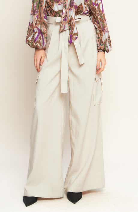 FLYING TOMATO Wide Leg Woven Cargo Pants