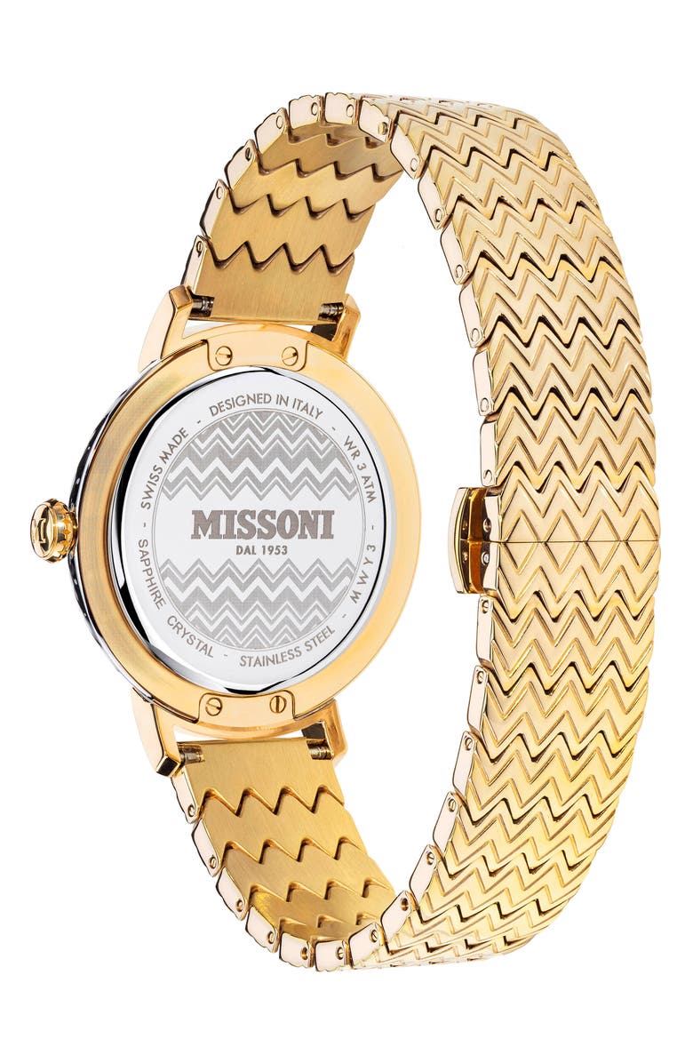 Missoni Chevron Joy Bracelet Watch, 37mm, Alternate, color,