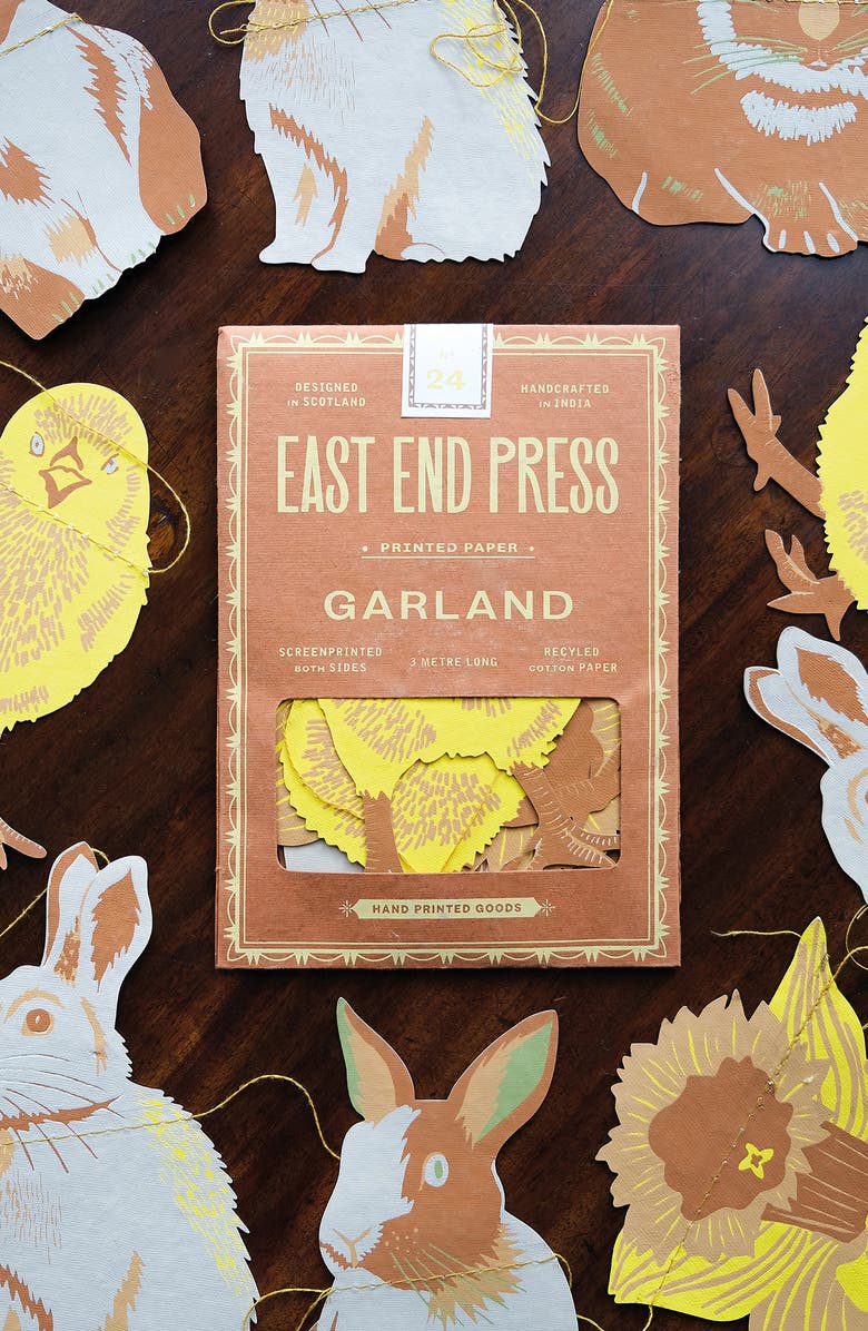 East End Press No. 24 Rabbits Garland, Alternate, color, 