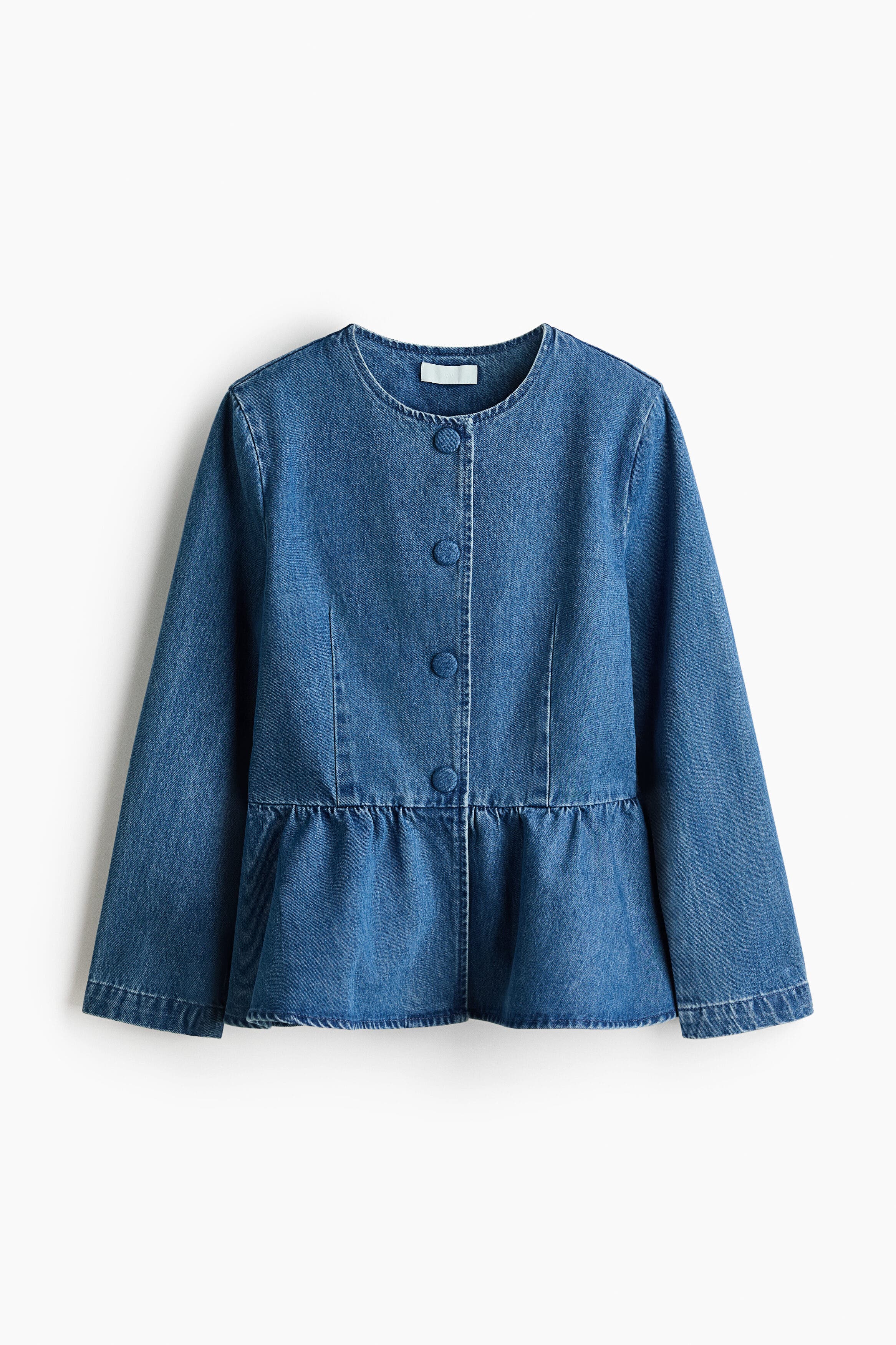 Collarless Peplum Jacket - image 3