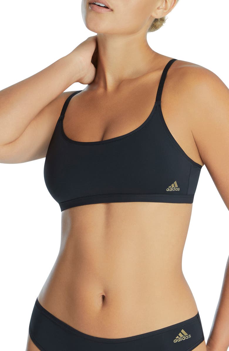 adidas Originals Scoop Bralette, Alternate, color, Black