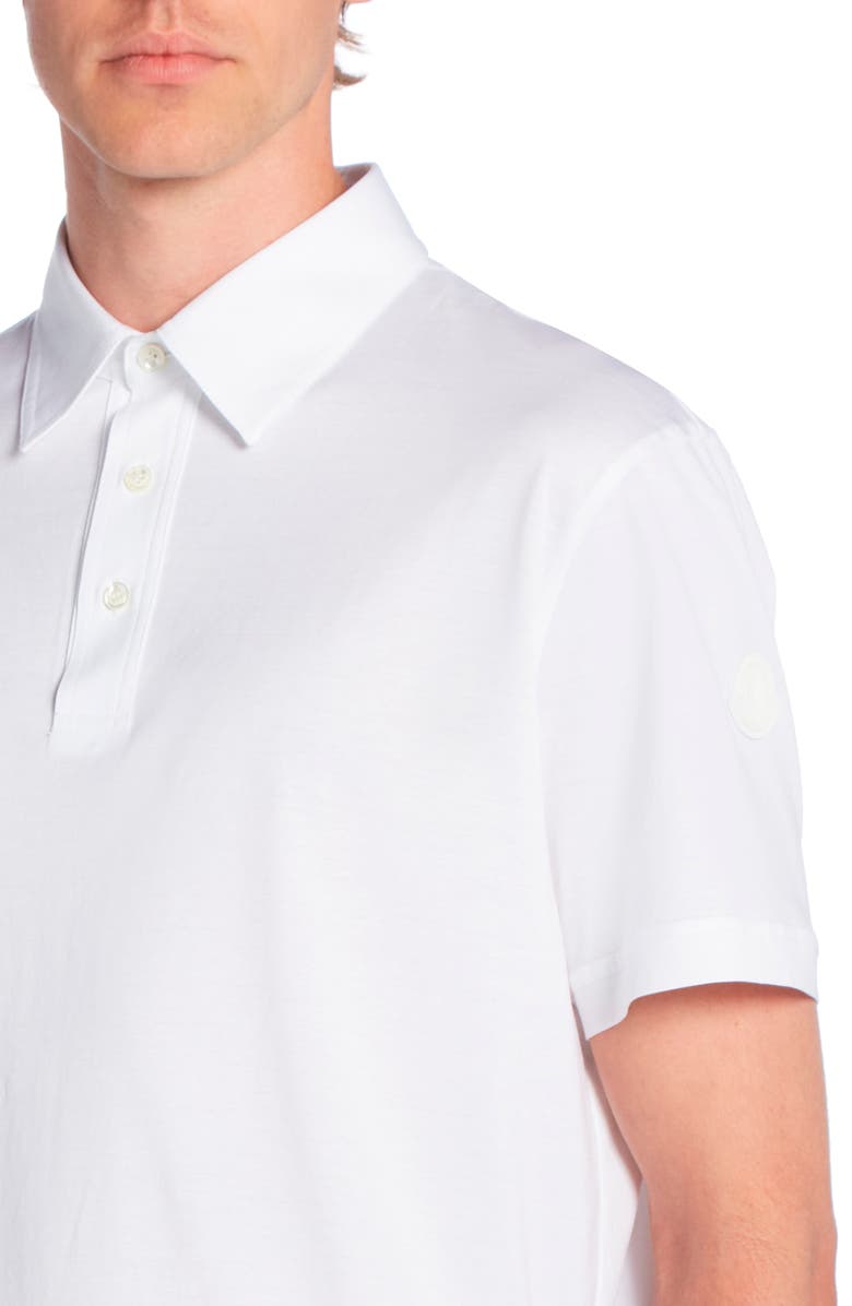 Moncler Logo Patch Cotton Piqué Polo, Alternate, color, 