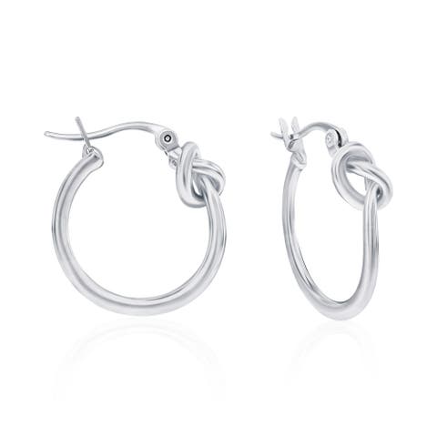 Knotted Hoop Earrings