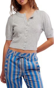 Free People Isla Elbow Sleeve Wool & Cashmere Blend Cardigan