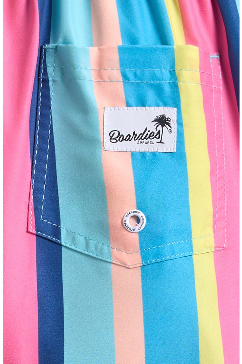 Kids' Stripe Swim Trunks, Alternate, color, BLUE MULTI