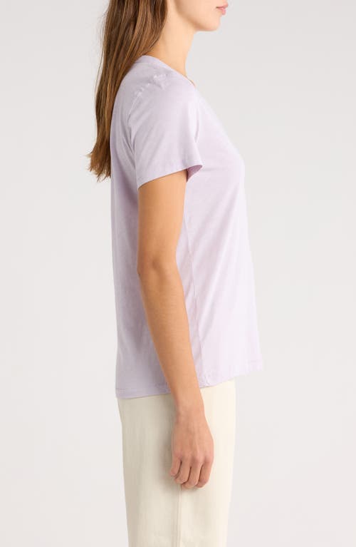 Rag & Bone The Vee Slub Cotton T-shirt In Purple