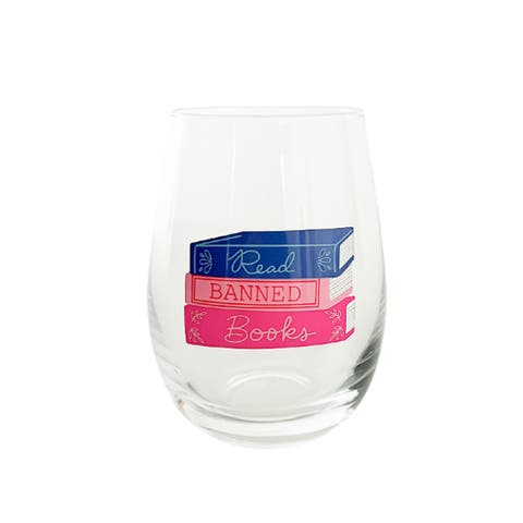 Book Club Wine Glass