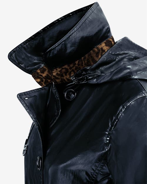 Jane Post Downtown Rain Trench In Black