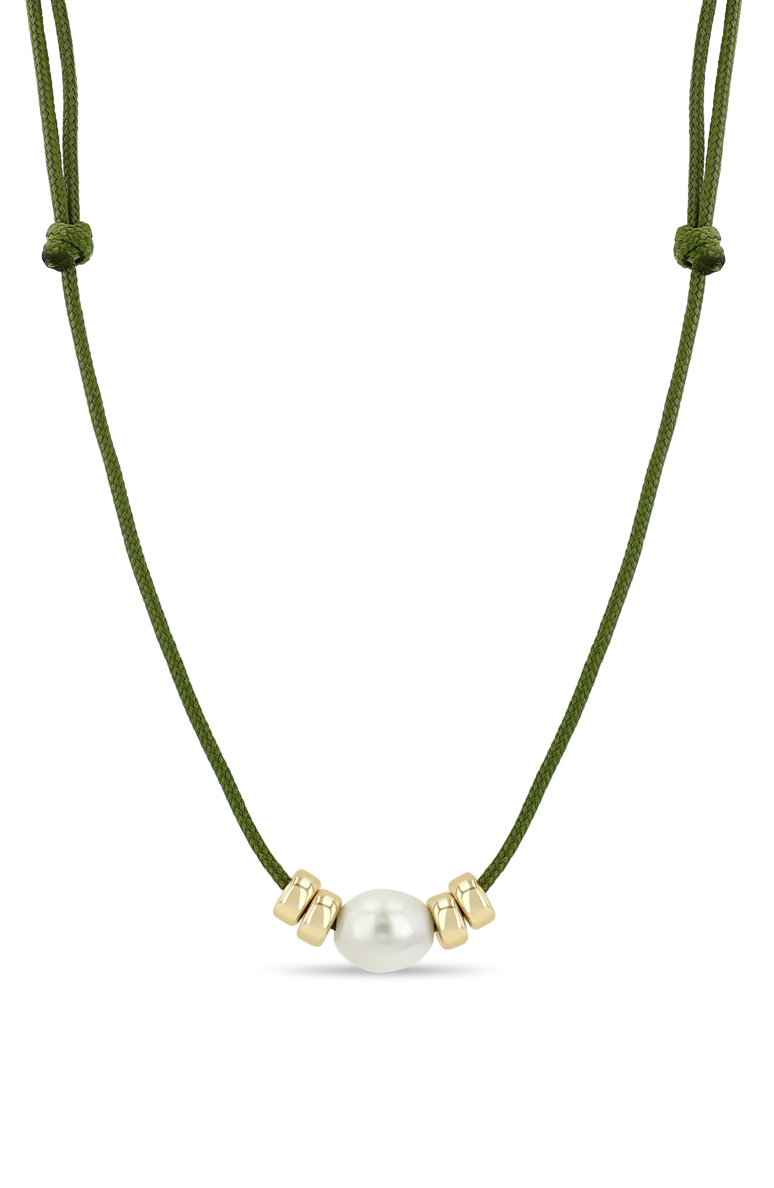 selected 14K YELLOW GOLD / WHITE PEARL