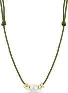 Zoë Chicco Baroque Cultured Pearl Paracord Necklace