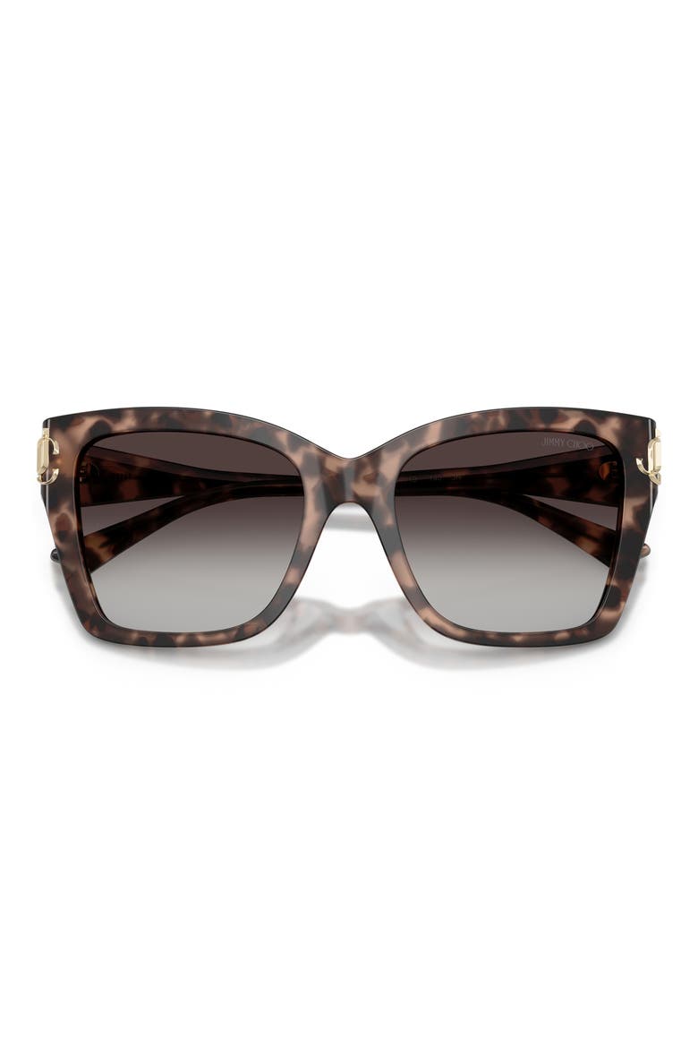 54mm Gradient Square Sunglasses, Alternate, color, PINK HAVANA / GREY GRADIENT