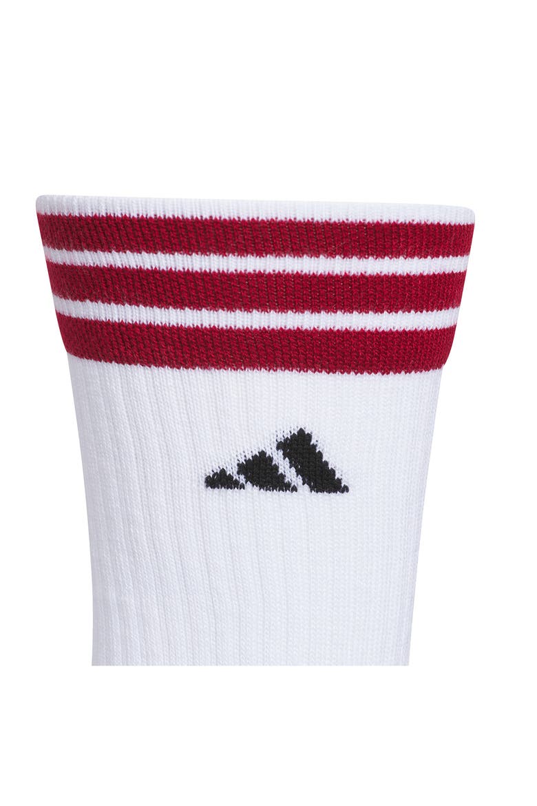 3-Pack 4.0 AEROREADY Cushioned Crew Length Socks, Alternate, color, WHITE