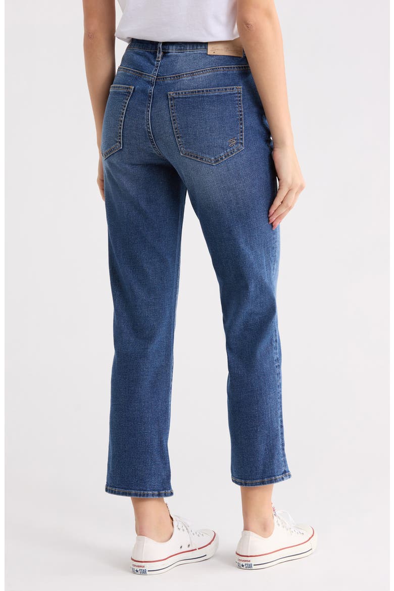 High Waist Ankle Straight Leg Jeans, Alternate, color, LONE WOLF
