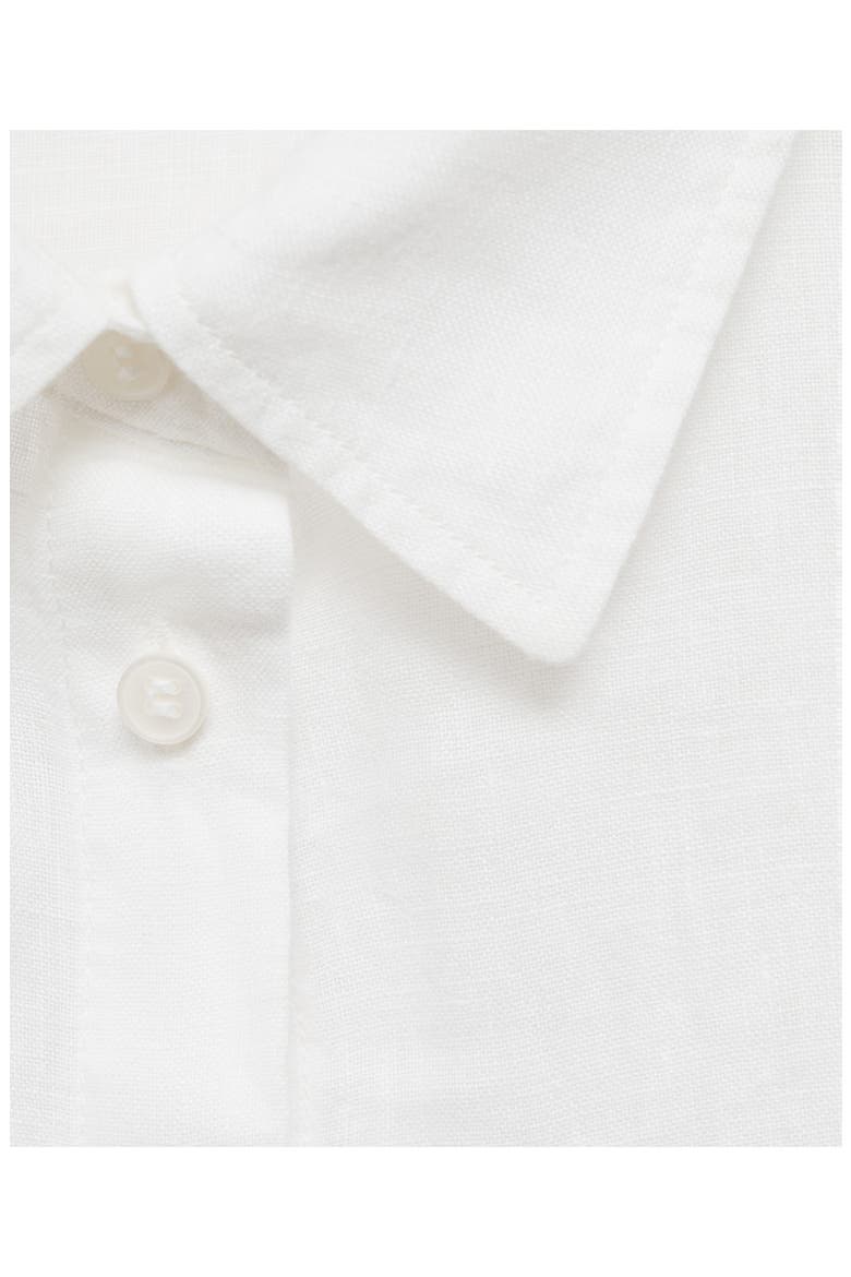 Linen Button-Up Shirt, Alternate, color, OFF WHITE