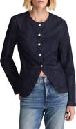 Madewell Collarless Denim Cutaway Jacket