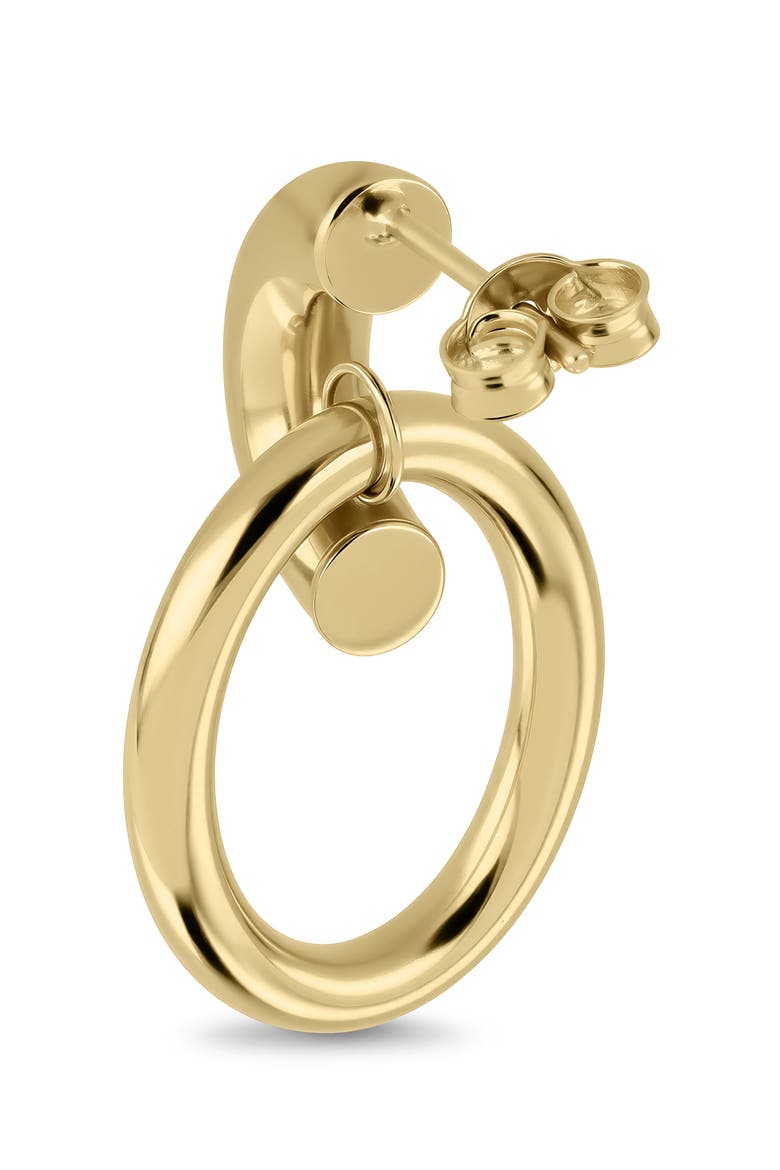 14K Gold Circle Drop Earrings, Alternate, color, 14K YELLOW GOLD