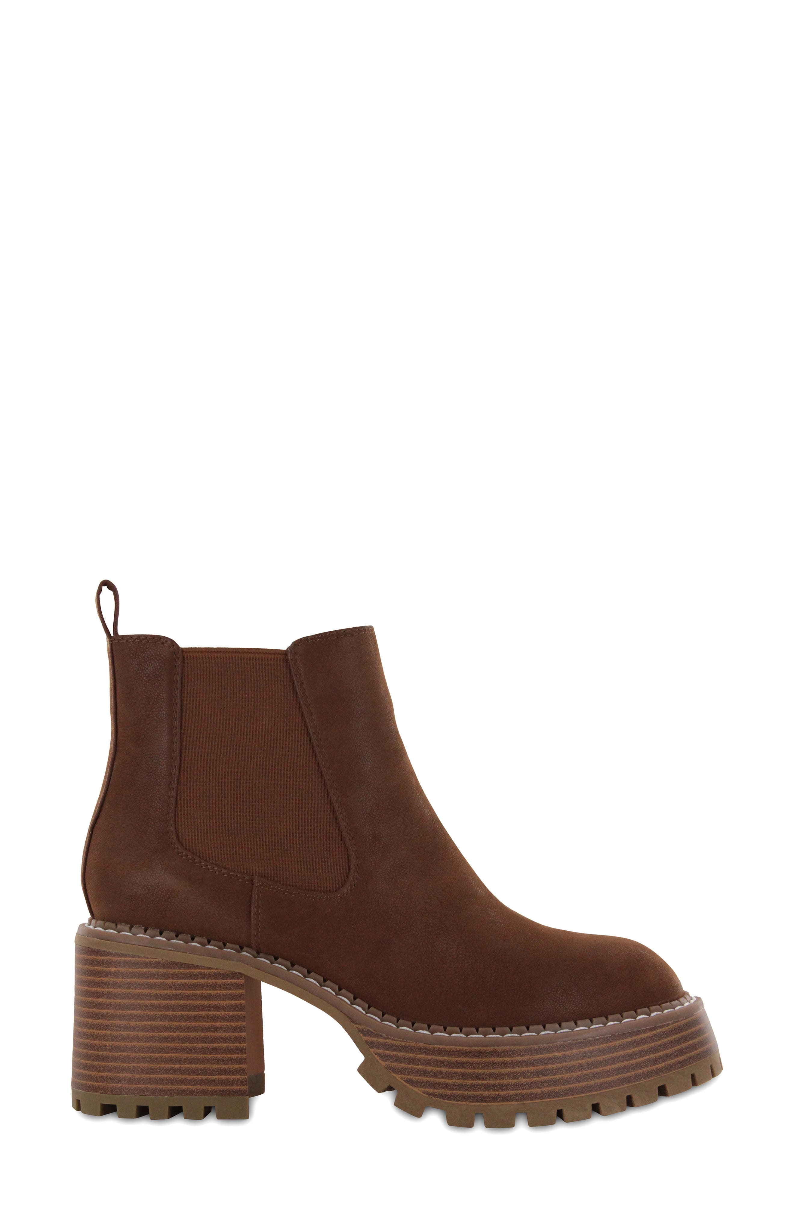 Ali Platform Lug Sole Boot, Alternate, color, COGNAC BRU