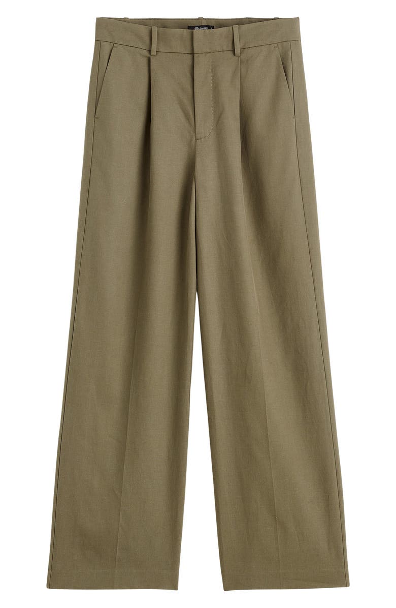 Madewell Slouchy Straight Leg Twill Pants, Alternate, color, Pressed Sage