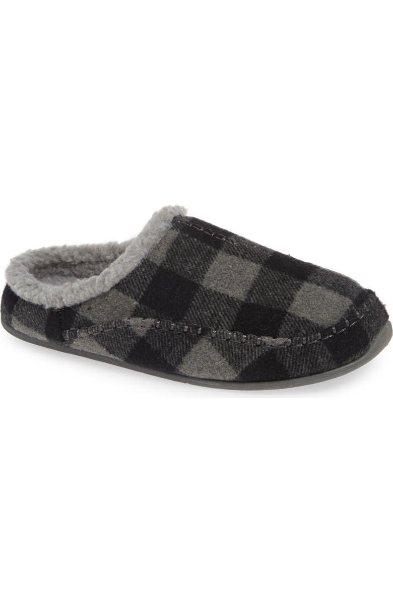 Deer Stags Nordic Slipper, Main, color, Grey / Black