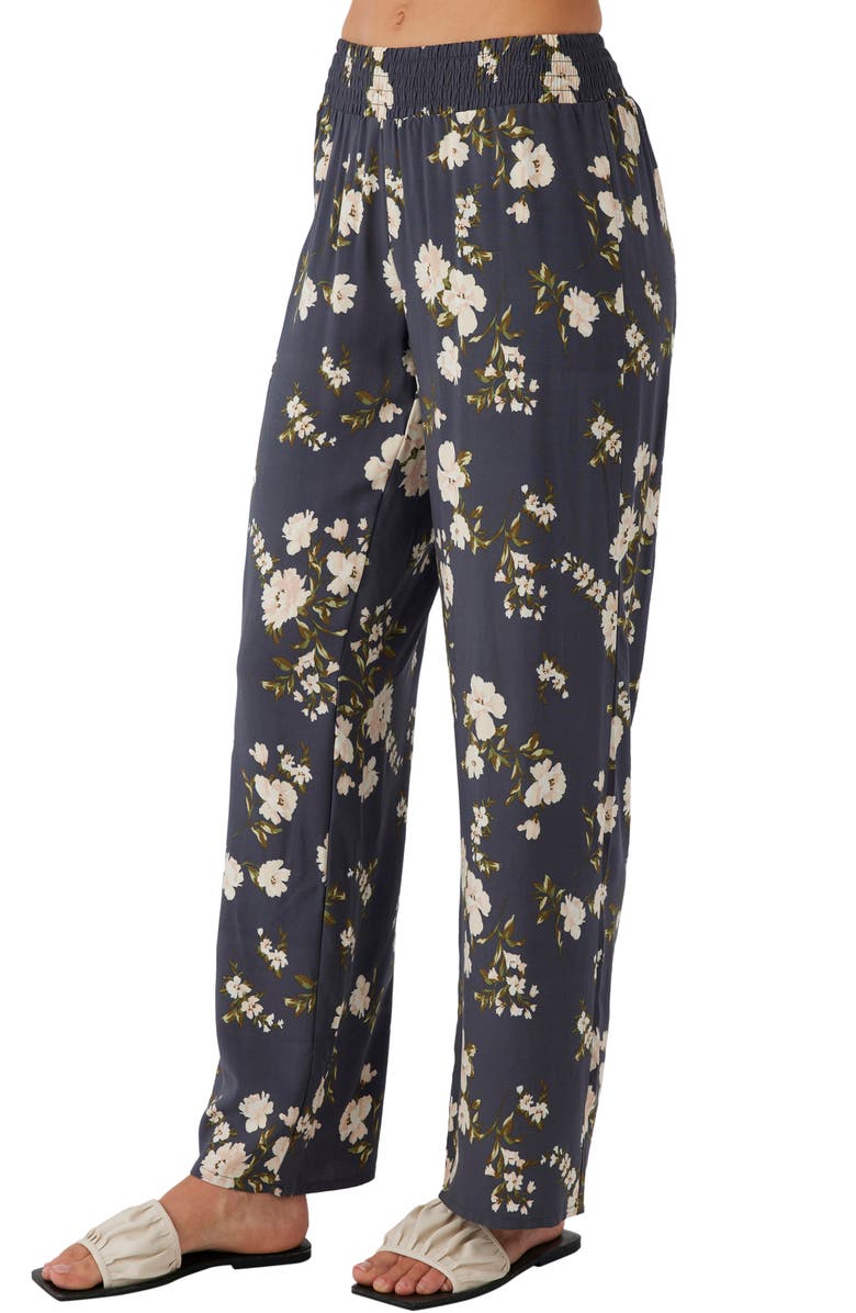 O'Neill Jonie Kendra Floral Wide Leg Pants, Alternate, color, Periscope