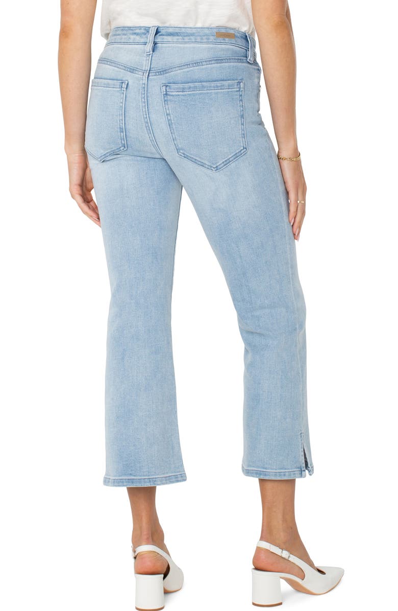 Liverpool Los Angeles Hannah Slit Hem Crop Flare Jeans, Alternate, color, 
