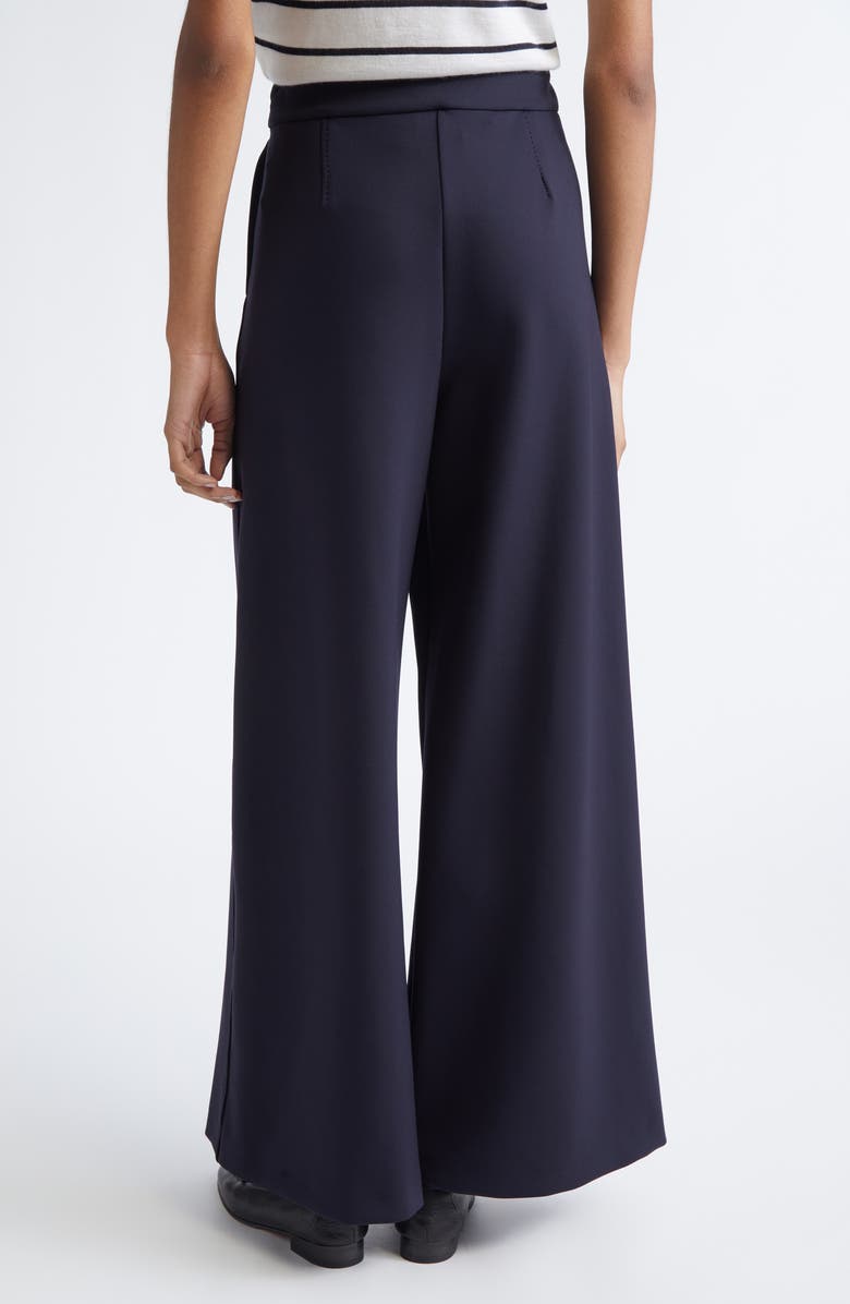 Max Mara Jersey Wide Leg Pants, Alternate, color, Ultramarine