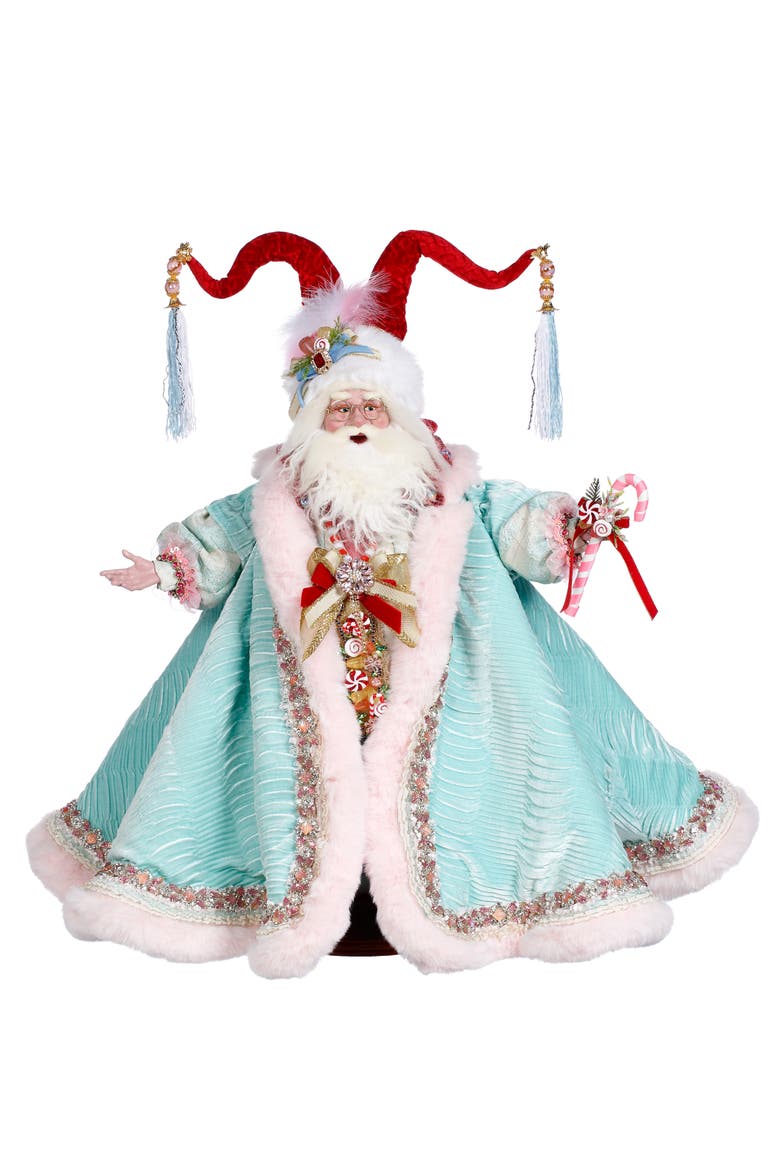 Candy Dandy Santa, Main, color, Aqua
