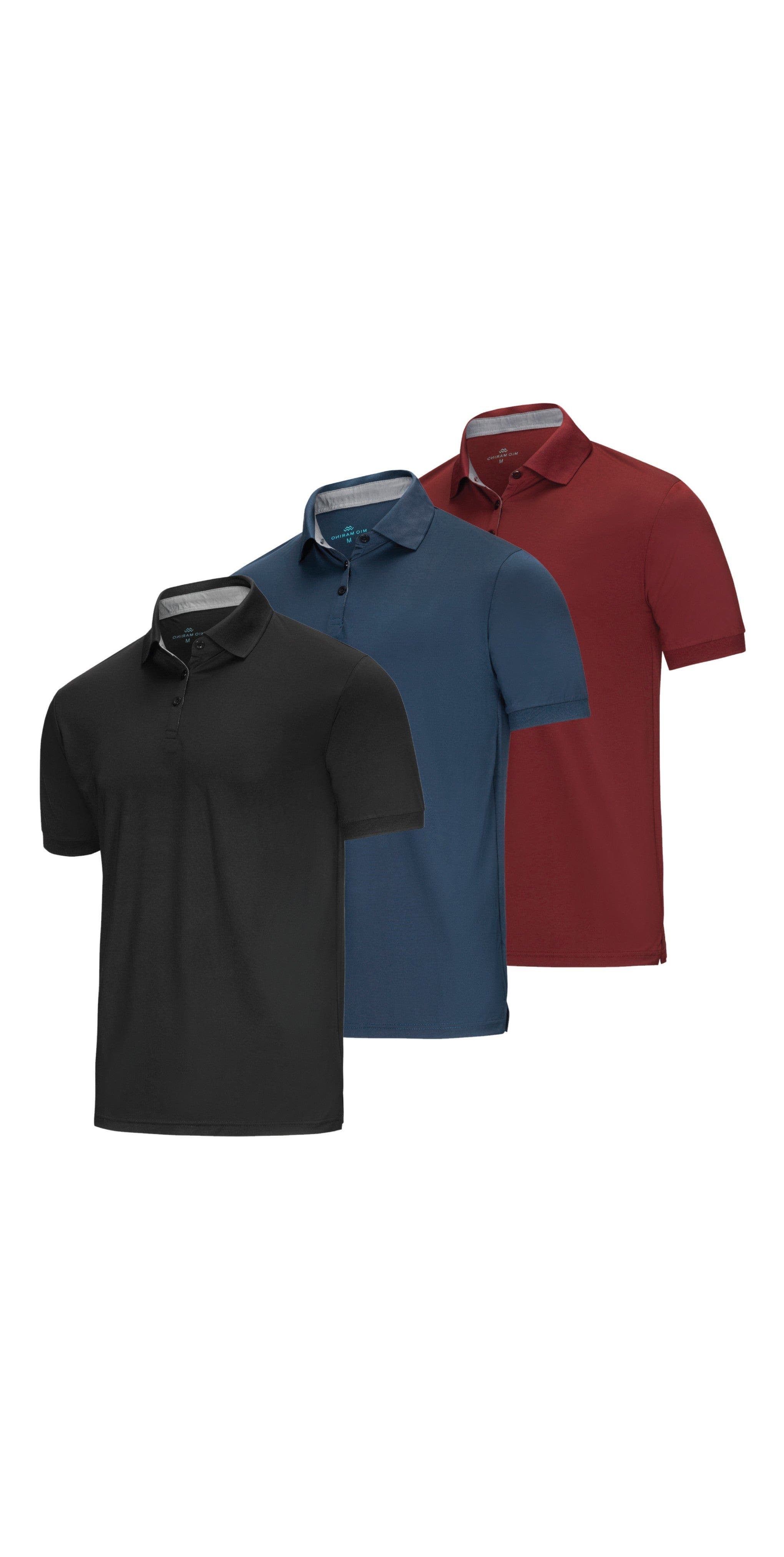Black, Burgundy, Navy