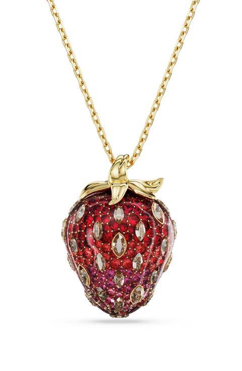 Idyllia Strawberry Pendant Necklace