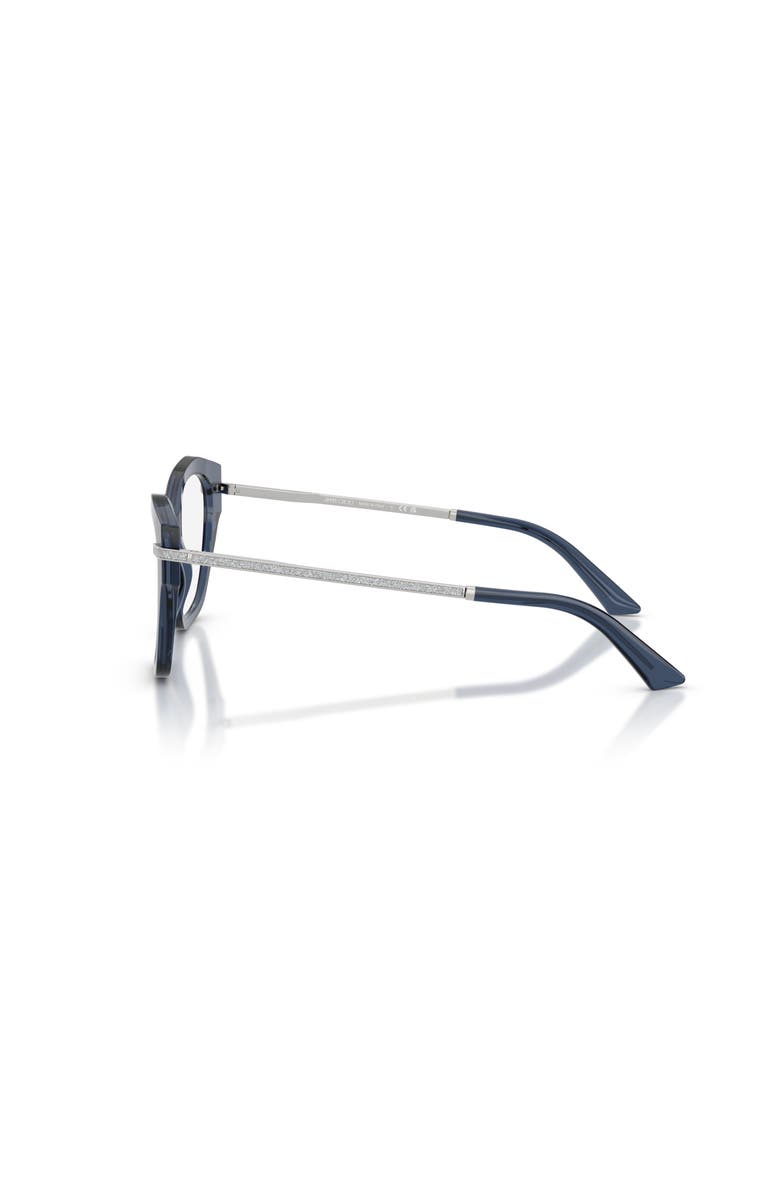 Jimmy Choo 52mm Cat Eye optical glasses, Alternate, color, Blue