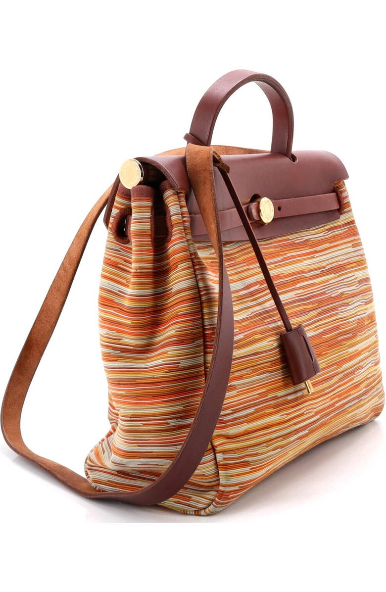 Pre-Owned Hermes Herbag Vibrato and Leather PM, Alternate, color, Multicolor