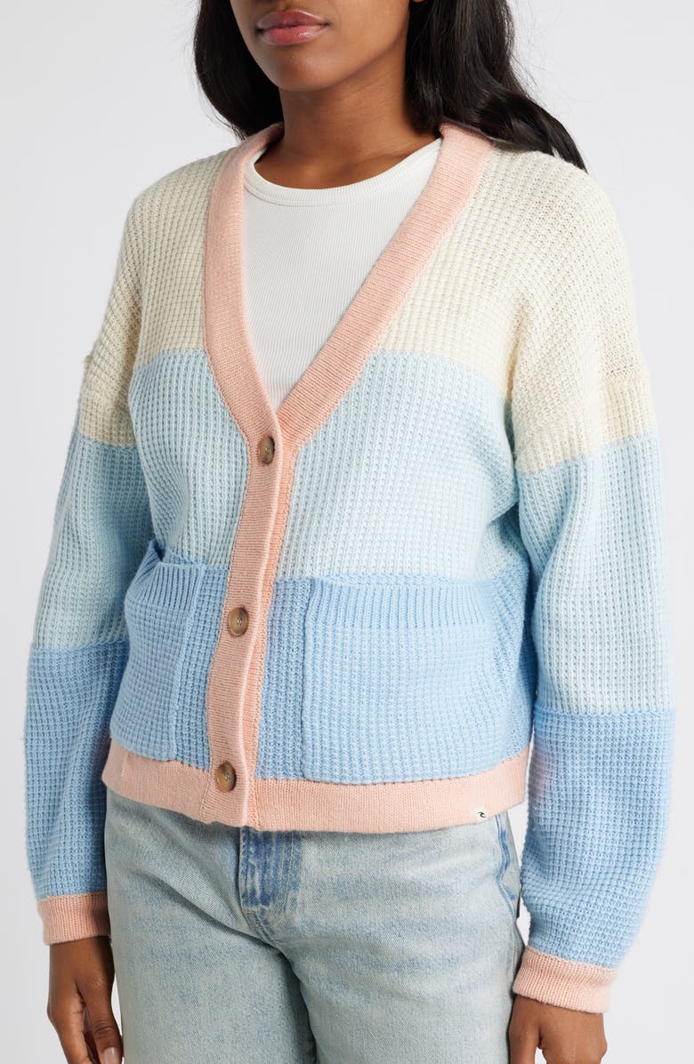 Rip Curl Desert Dreams Cardigan, Alternate, color, Mid Blue