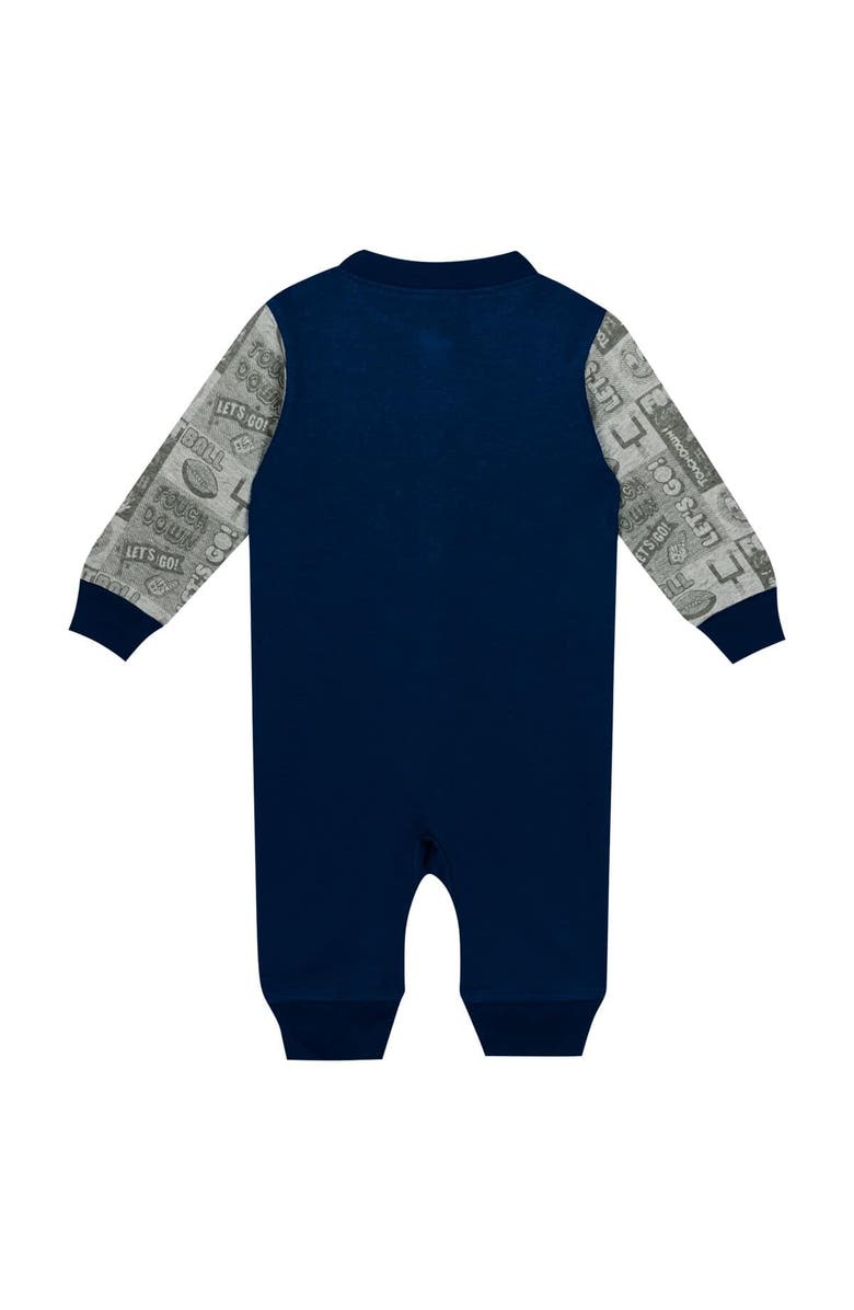 Outerstuff Newborn & Infant   Navy Michigan Wolverines Playbook Colorblock Long Sleeve Coveralls, Alternate, color, 