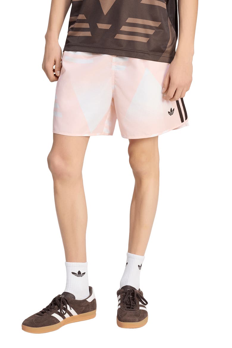 Bruised Banana Allover Print Shorts, Main, color, SANDY PINK/ /
