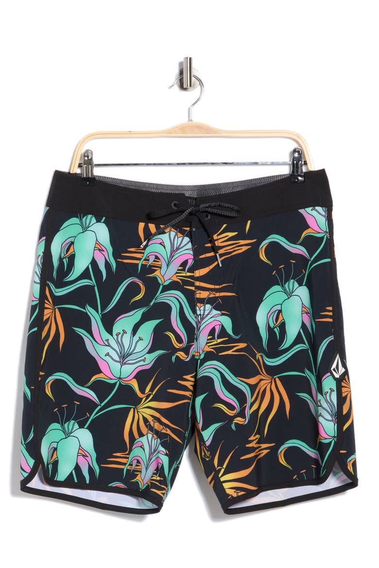 Infuse Swim Trunks, Alternate, color, BLACK GREEN