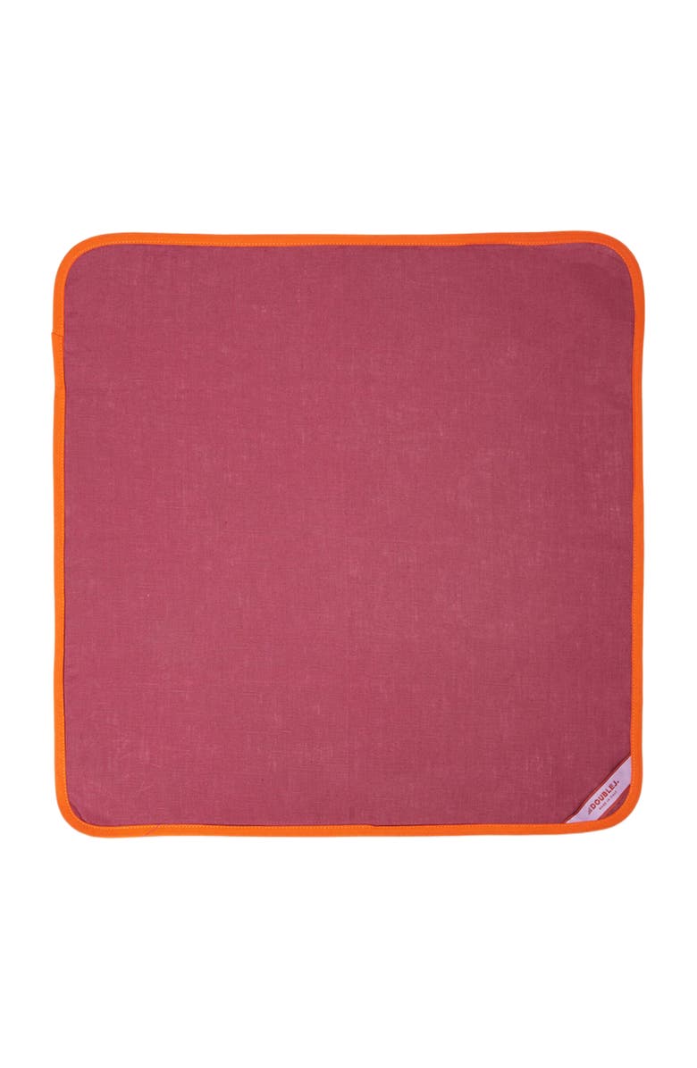 La DoubleJ Large Napkins Set Of 2 (45X45) Rainbow Raspberry, Alternate, color, Rainbow Raspberry