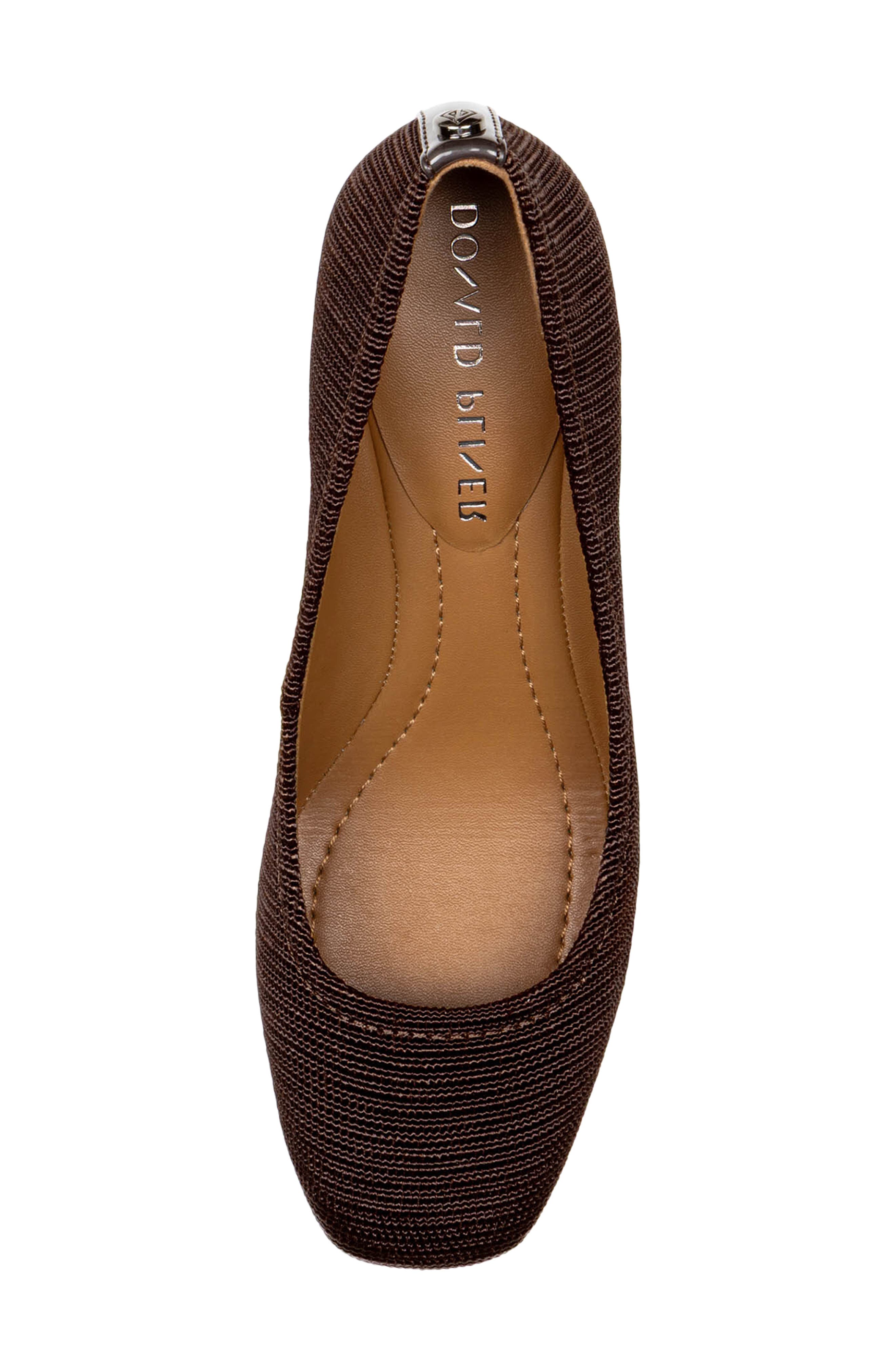 Delite Flared Block Heel Pump, Alternate, color, DARK BROWN