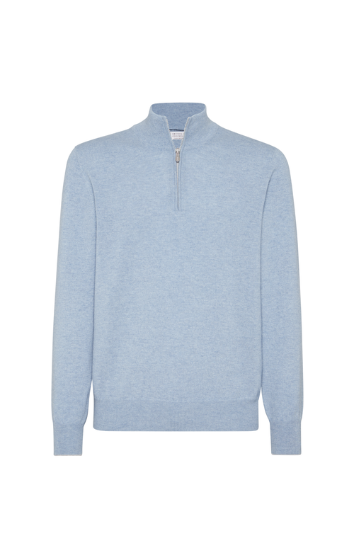 Brunello Cucinelli Cashmere Sweater In Blue