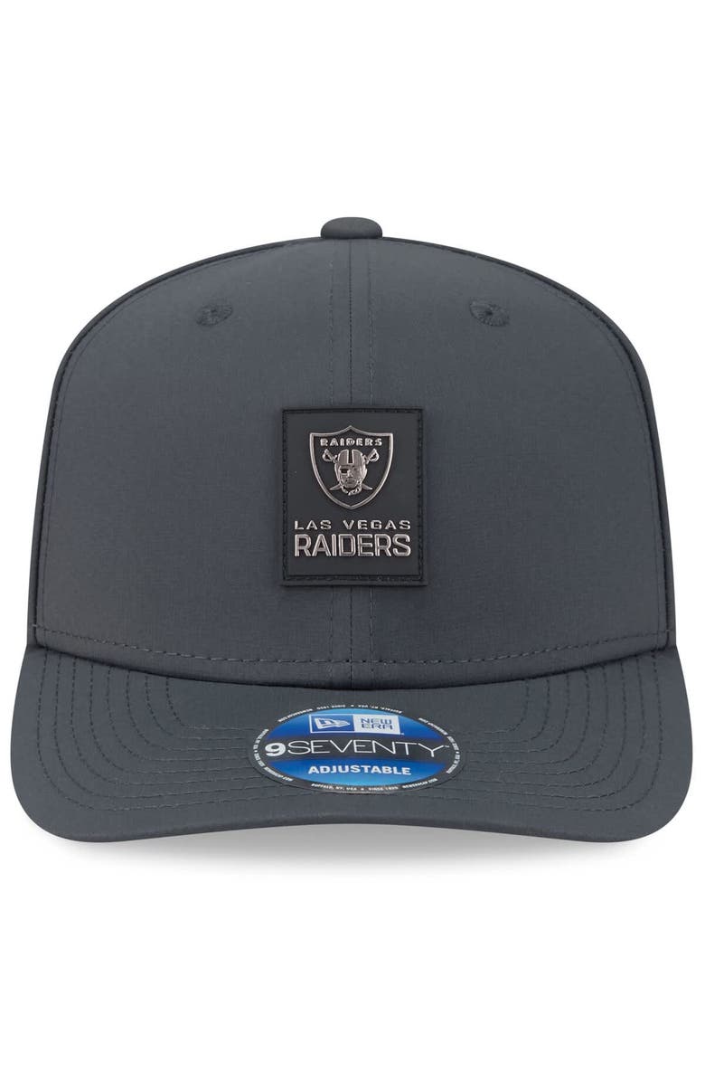 New Era Men's New Era Charcoal Las Vegas Raiders 2025 Sideline Cold Weather 9SEVENTY Adjustable Hat, Alternate, color, Charcoal