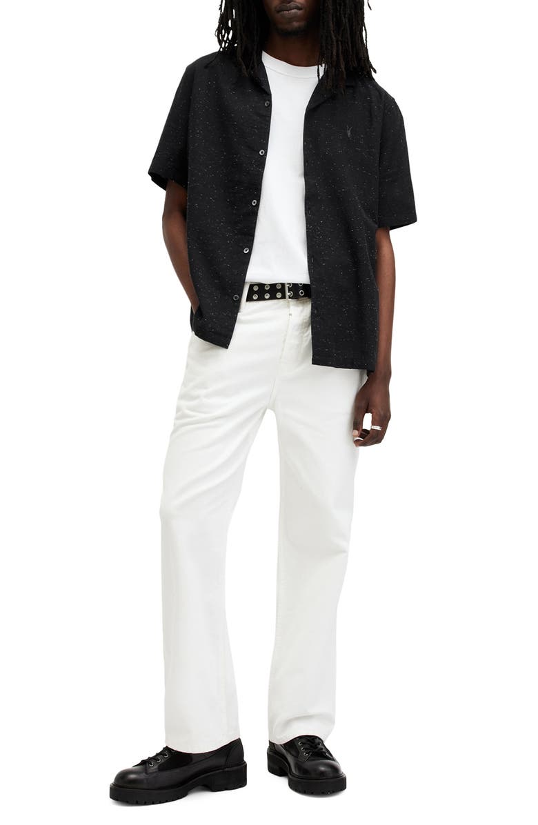 AllSaints Bryant Relaxed Fit Neppy Camp Shirt, Alternate, color,
