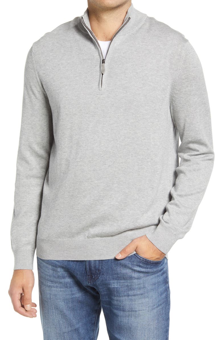 vineyard vines Men's Thaxter Cotton & Cashmere Quarter Zip Pullover, Main, color, 
