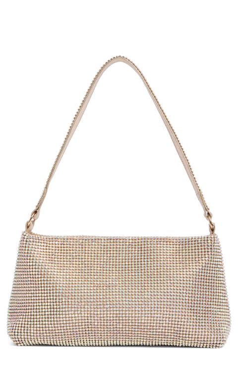 Jolene Rhinestone Embellished Shoulder Bag