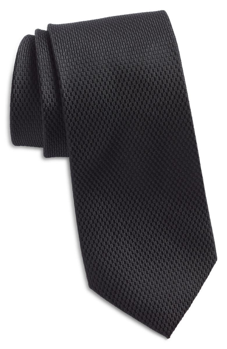 Nordstrom Solid Silk Tie, Main, color, 