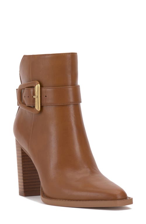 Vince Camuto Loree Leather Bootie in Golden Walnut 