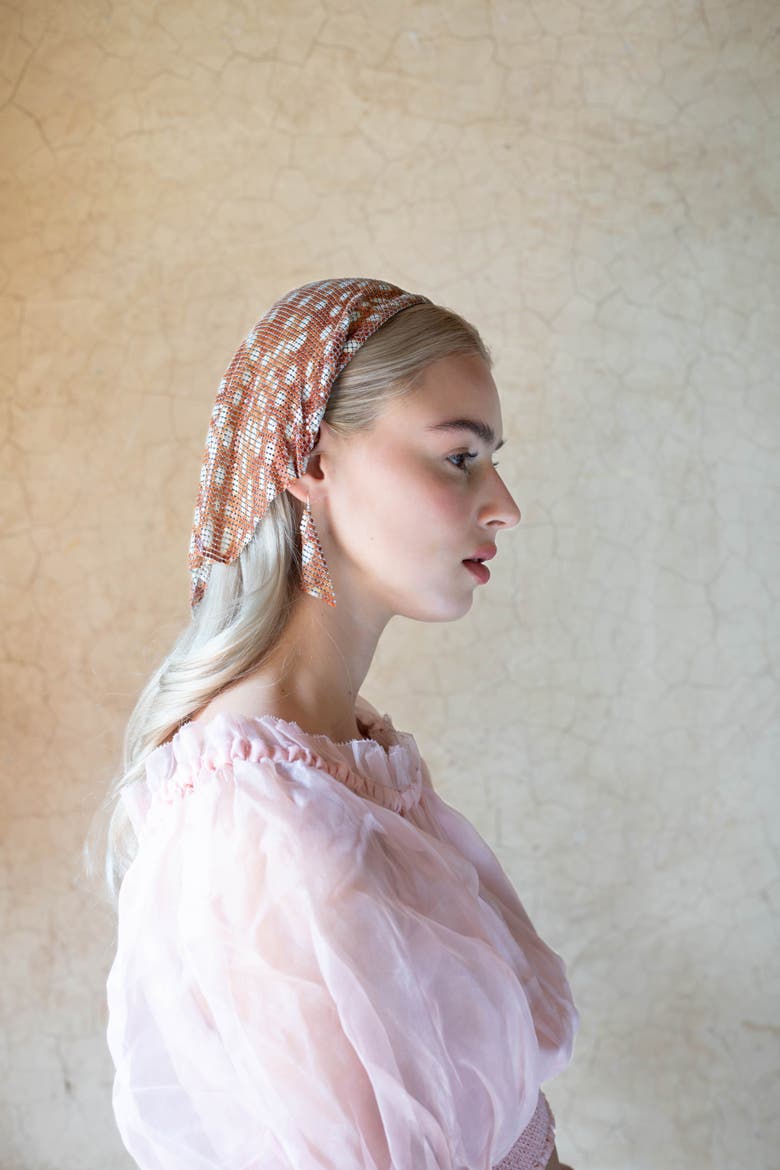 Fauna Headscarf Headband, Alternate, color, Fawn