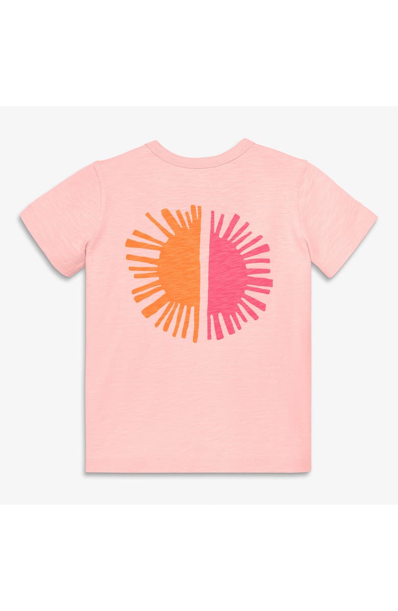 Primary Kids Sunburst Tee, Alternate, color, Flamingo