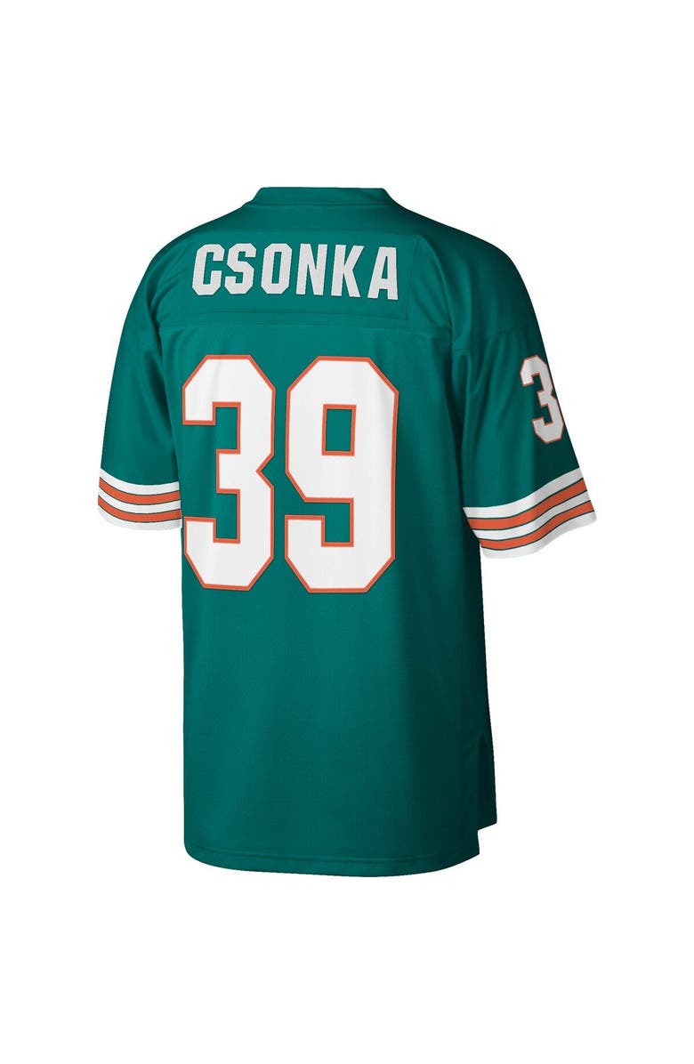 Mitchell & Ness Men's Mitchell & Ness Larry Csonka Aqua Miami Dolphins 1972 Legacy Replica Jersey, Alternate, color, 