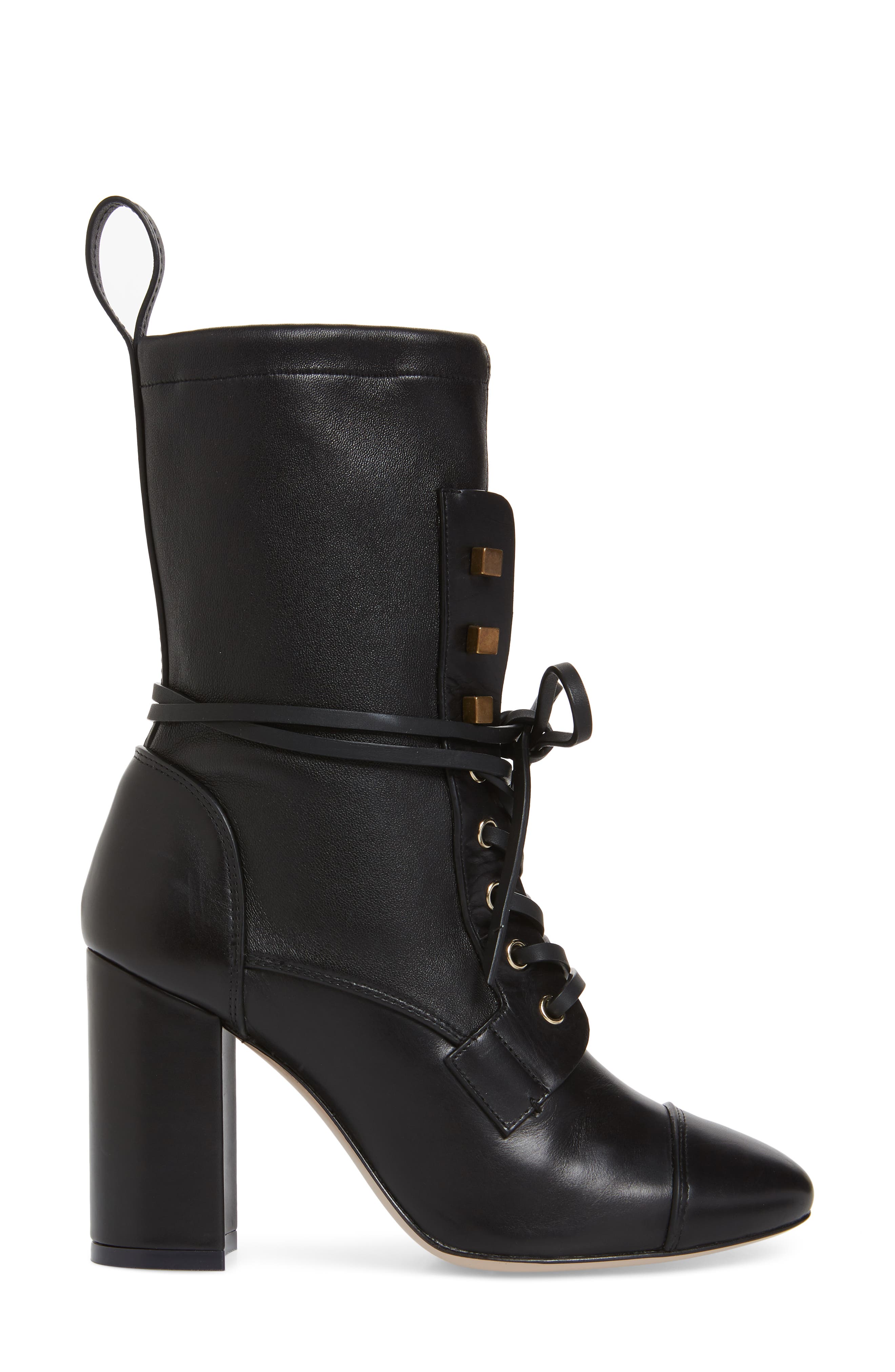 Veruka Lace-Up Boot, Alternate, color, BLACK TRIPOLI