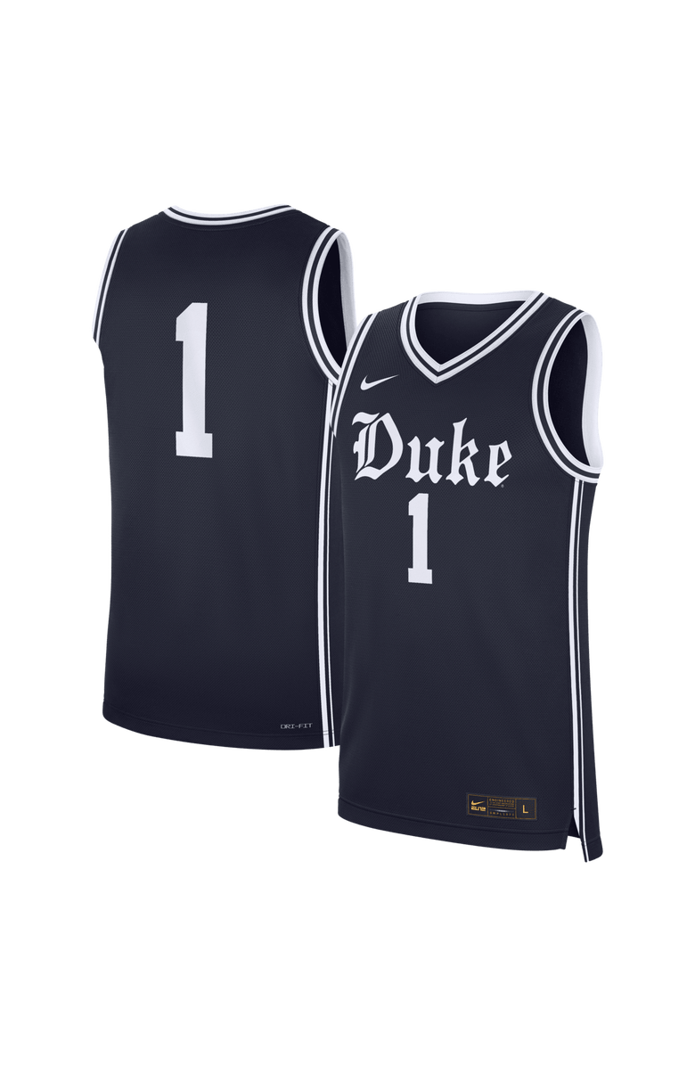 Nike Men
s Nike #1 Gray Duke Blue Devils Alternate Replica Basketball Jersey, Main, color, Gray