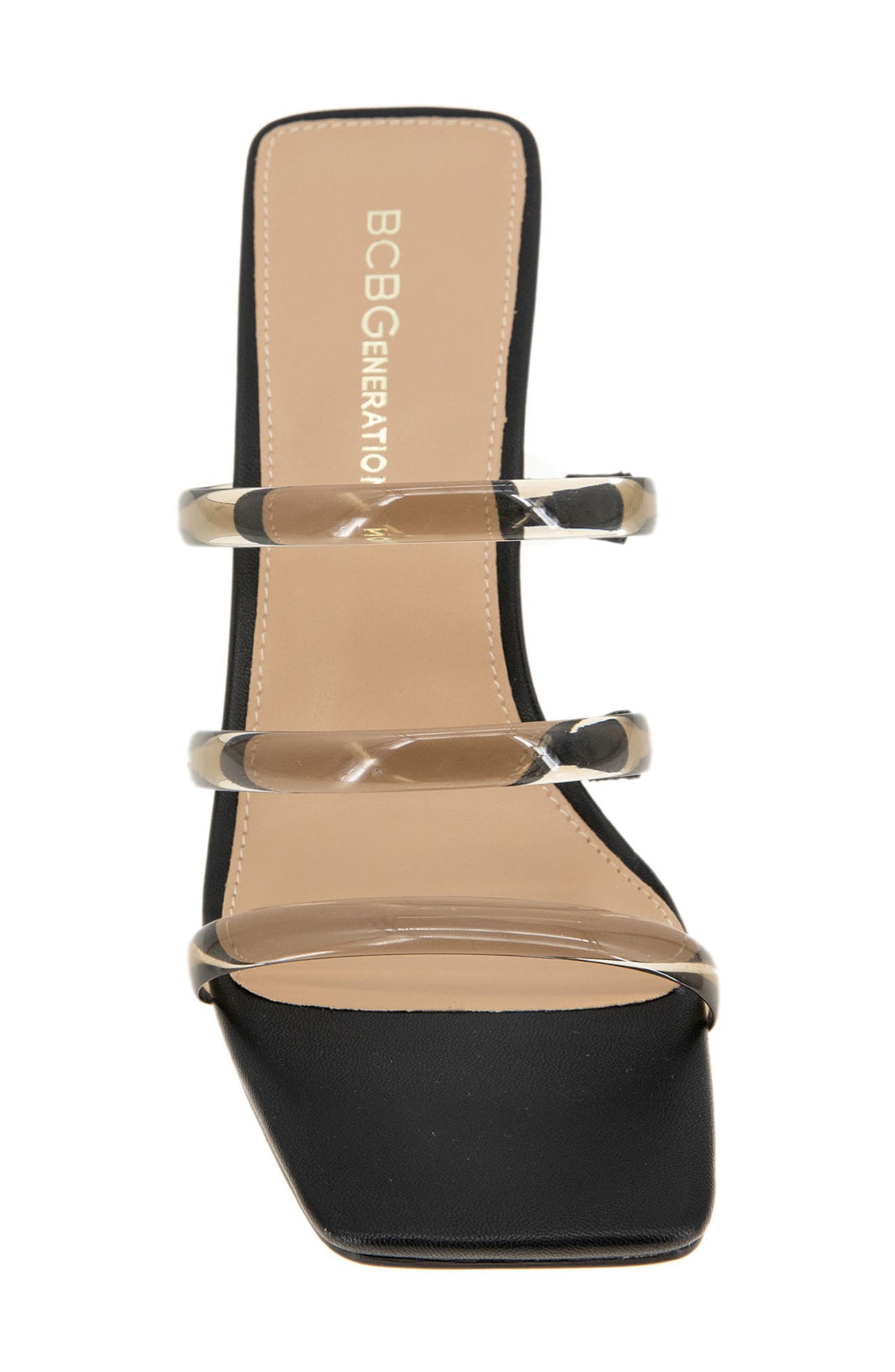 Falla Strappy Mule Sandal, Alternate, color, BLACK/ SMOKE